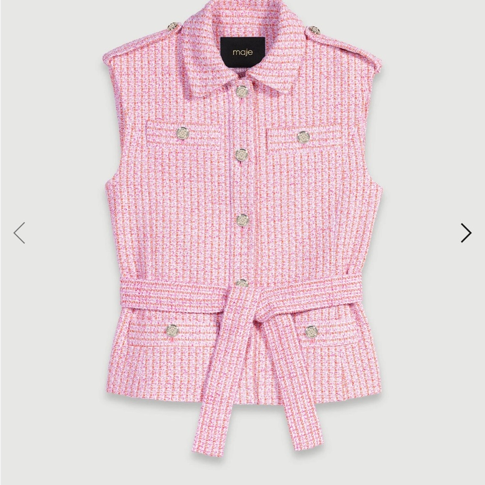 NWOT-Maje tweed vest-current style